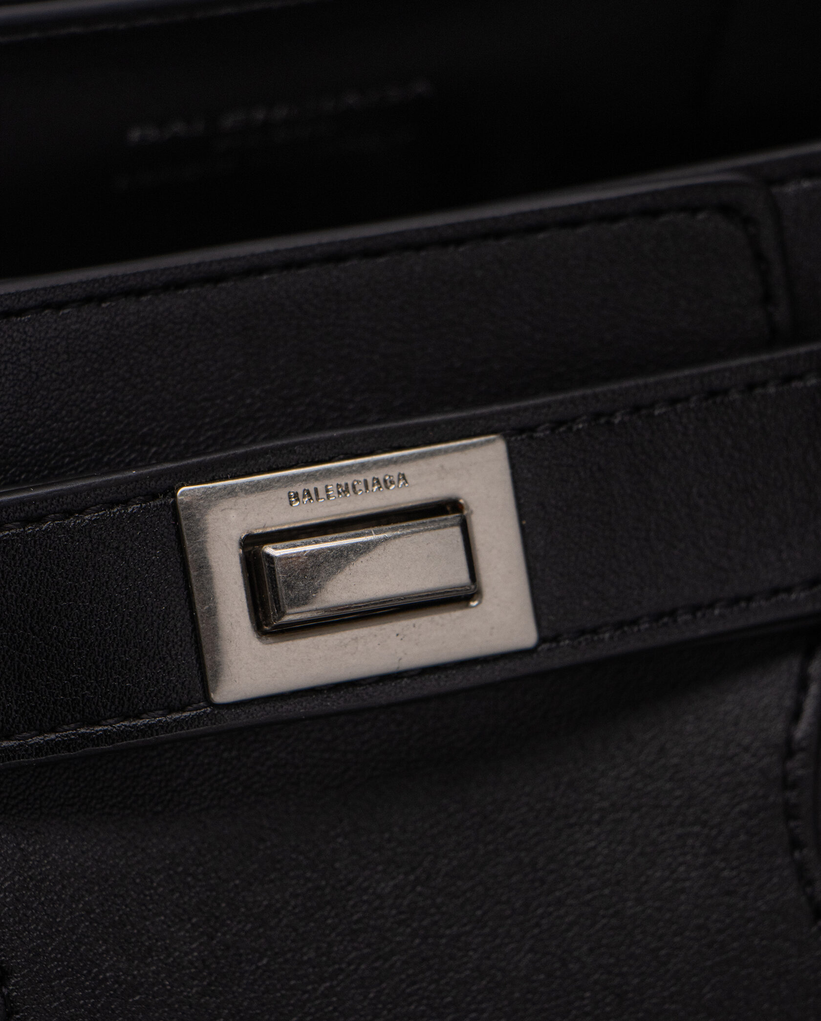 Balenciaga Bel Air Small Carry All Bag in Black\Silver - 10