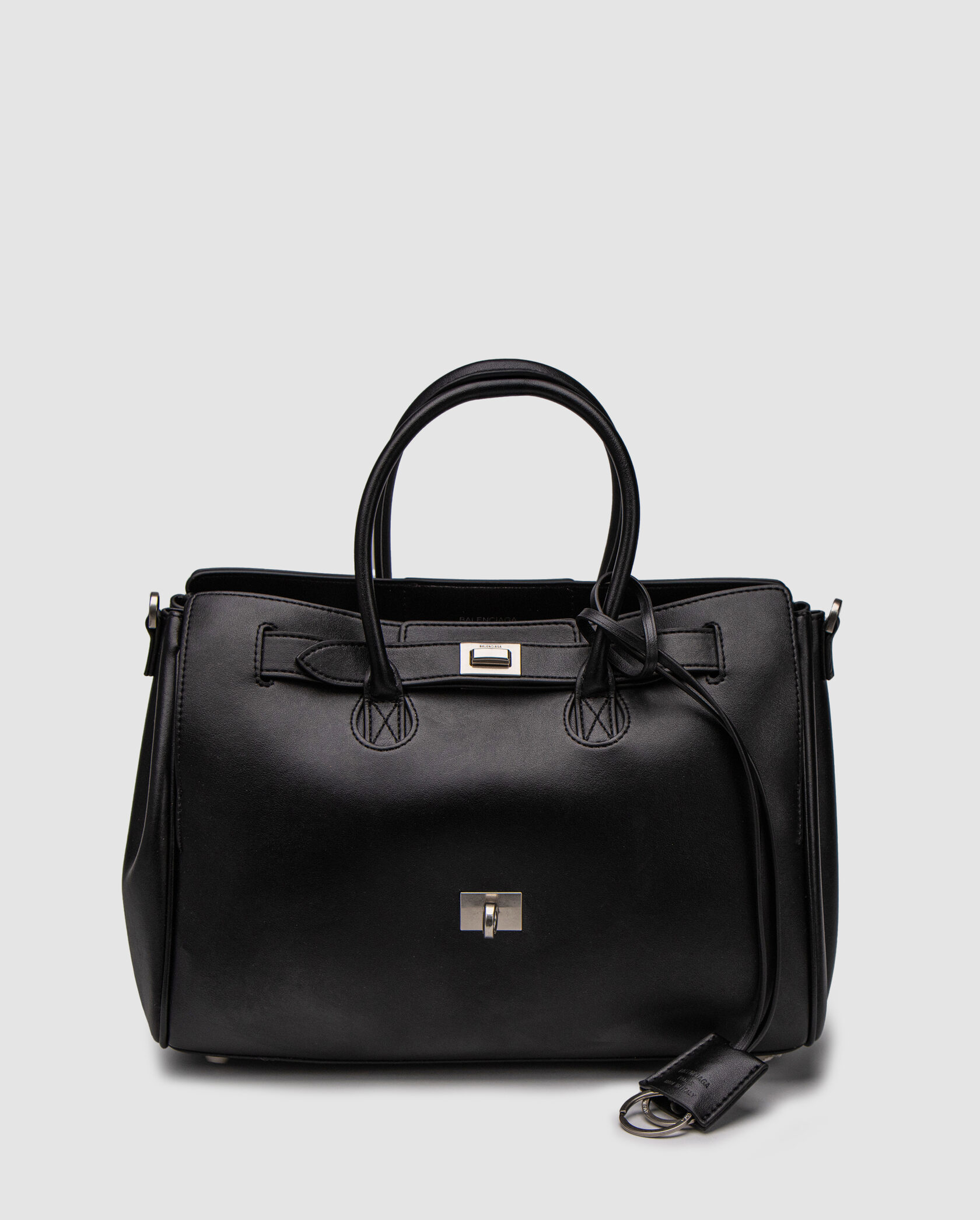 Balenciaga Bel Air Small Carry All Bag in Black\Silver - 3