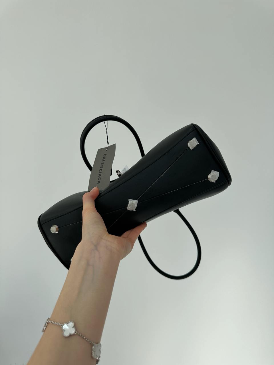 Balenciaga Bel Air Small Carry All Bag in Black\Silver - 9