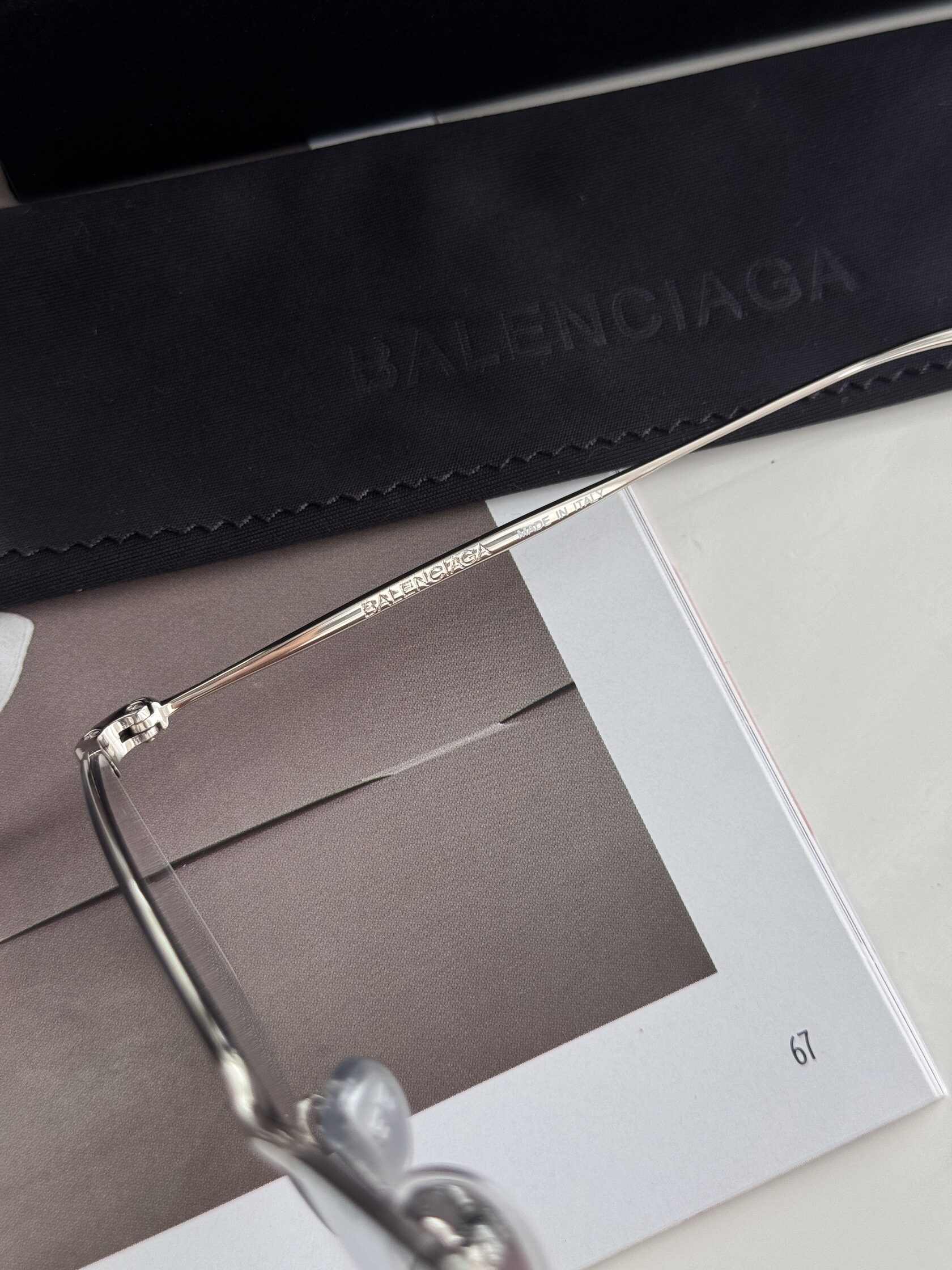 Balenciaga Clear/Silver BB0415O 002 XL - 7