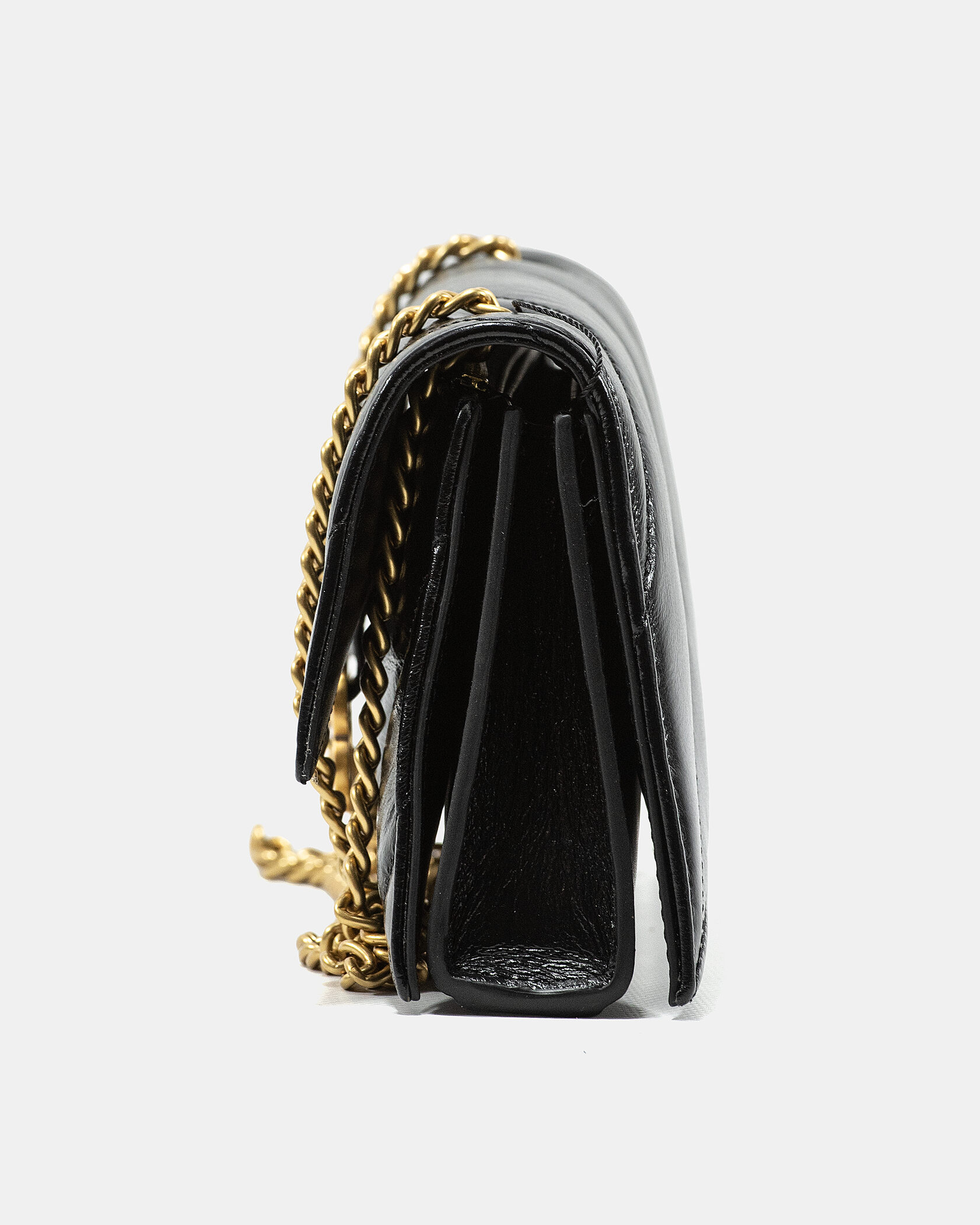 Balenciaga Crush Small Chain Bag Quilted in Black\Gold - 8