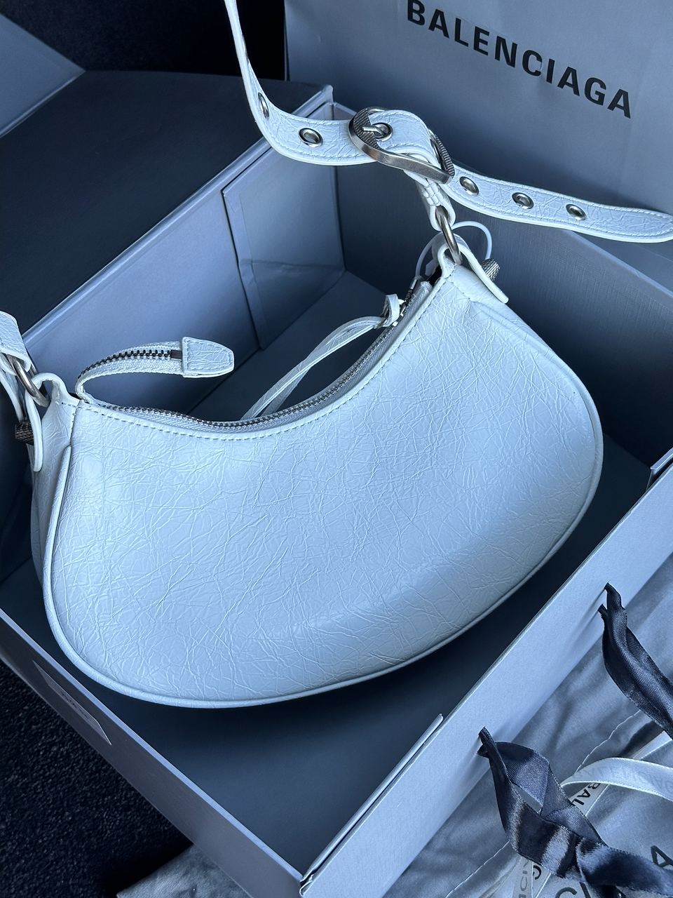 Balenciaga Le Cagole XS Shoulder Bag White - 20