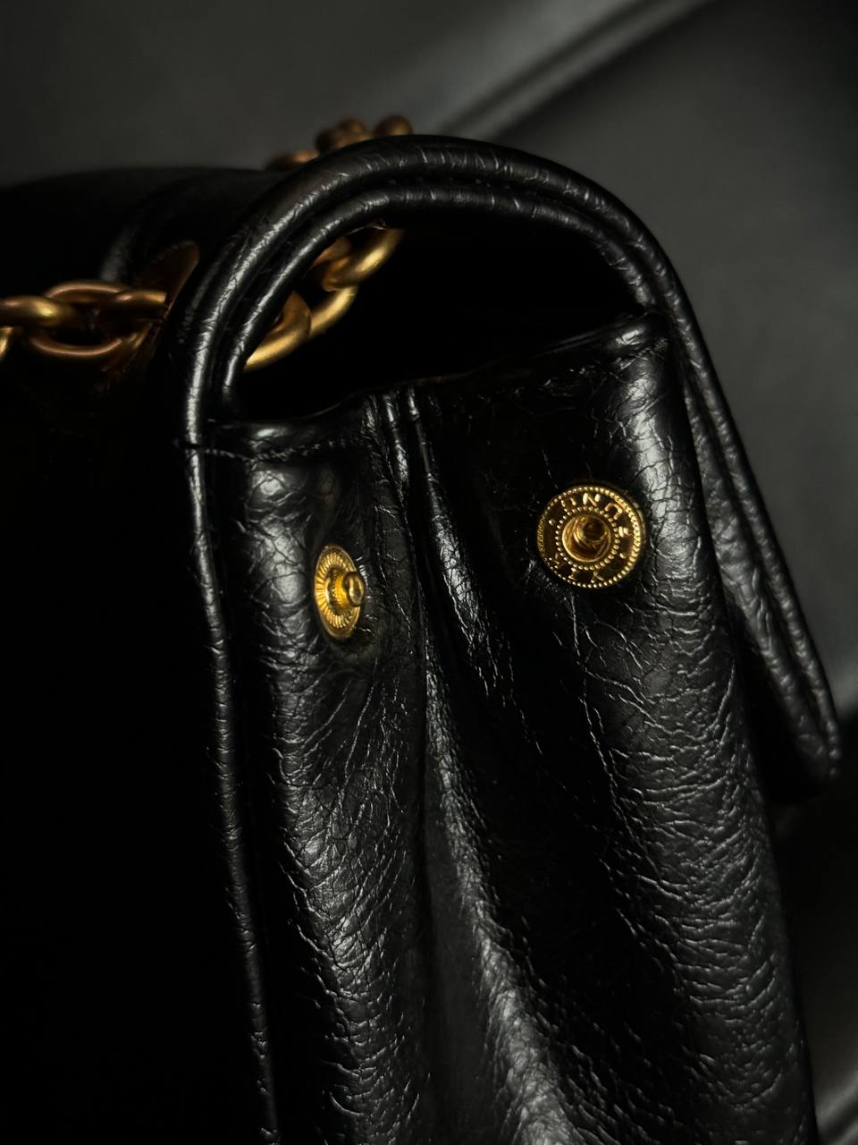 Balenciaga Monaco Mini Chain Bag Black/Gold - 6