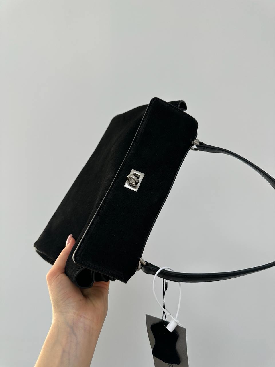 Balenciaga Rodeo Black Suede/Silver Hardware - 10