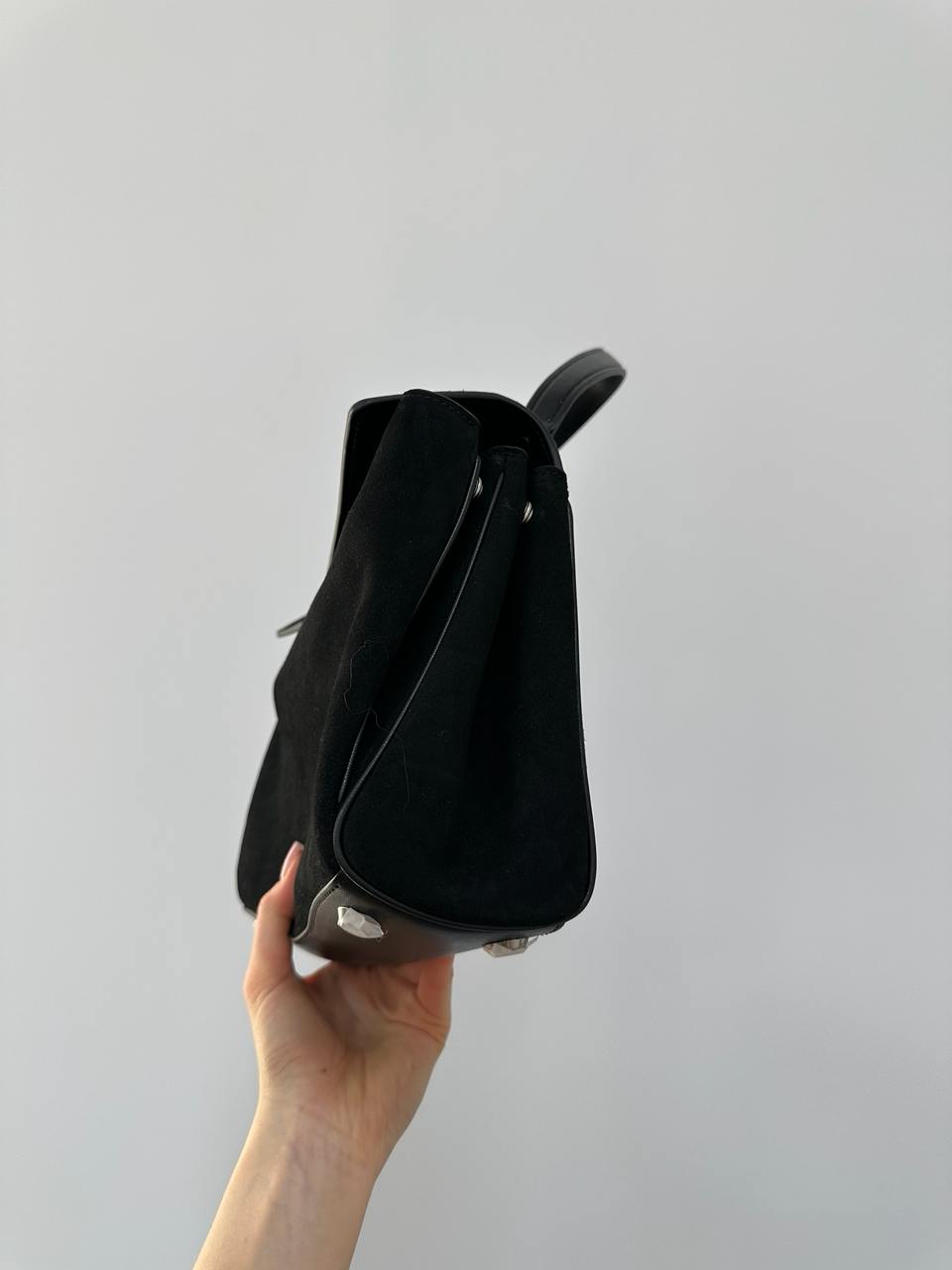 Balenciaga Rodeo Black Suede/Silver Hardware - 6