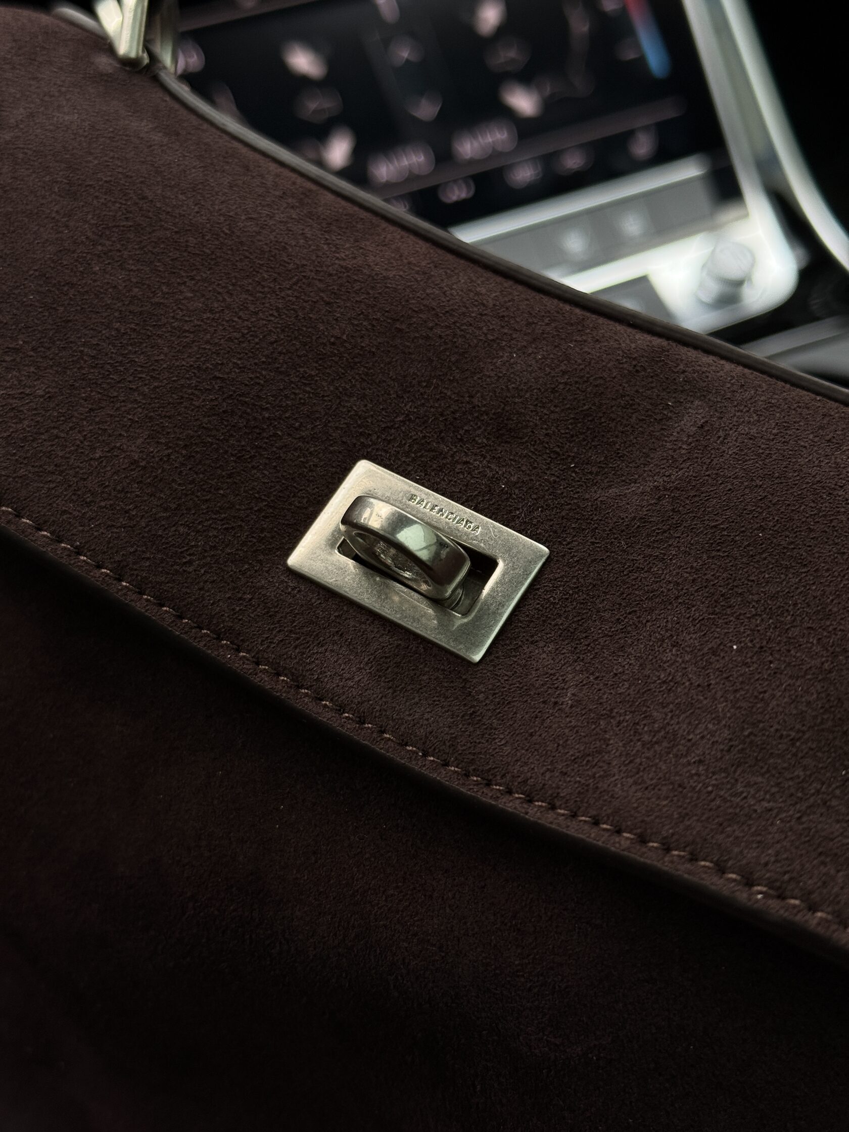 Balenciaga Rodeo Brown Suede/Silver Hardware - 17