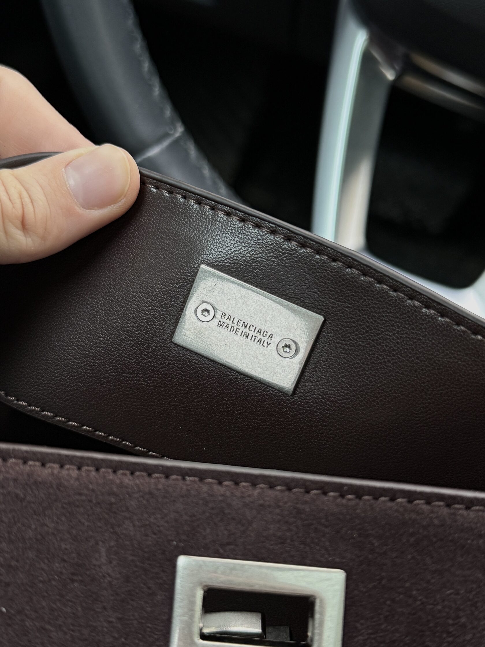 Balenciaga Rodeo Brown Suede/Silver Hardware - 26