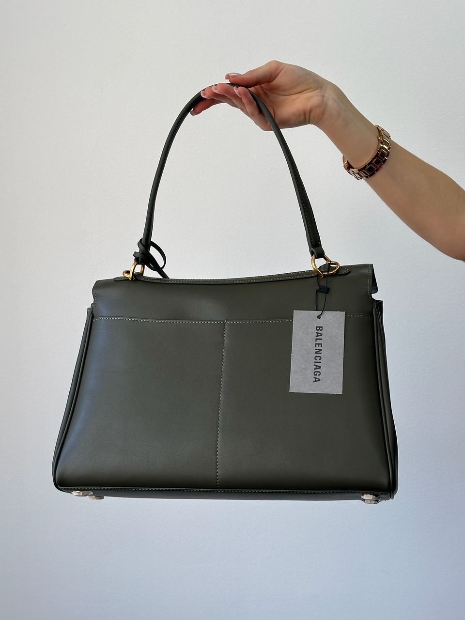 Balenciaga Rodeo Large Olive/Gold - 4