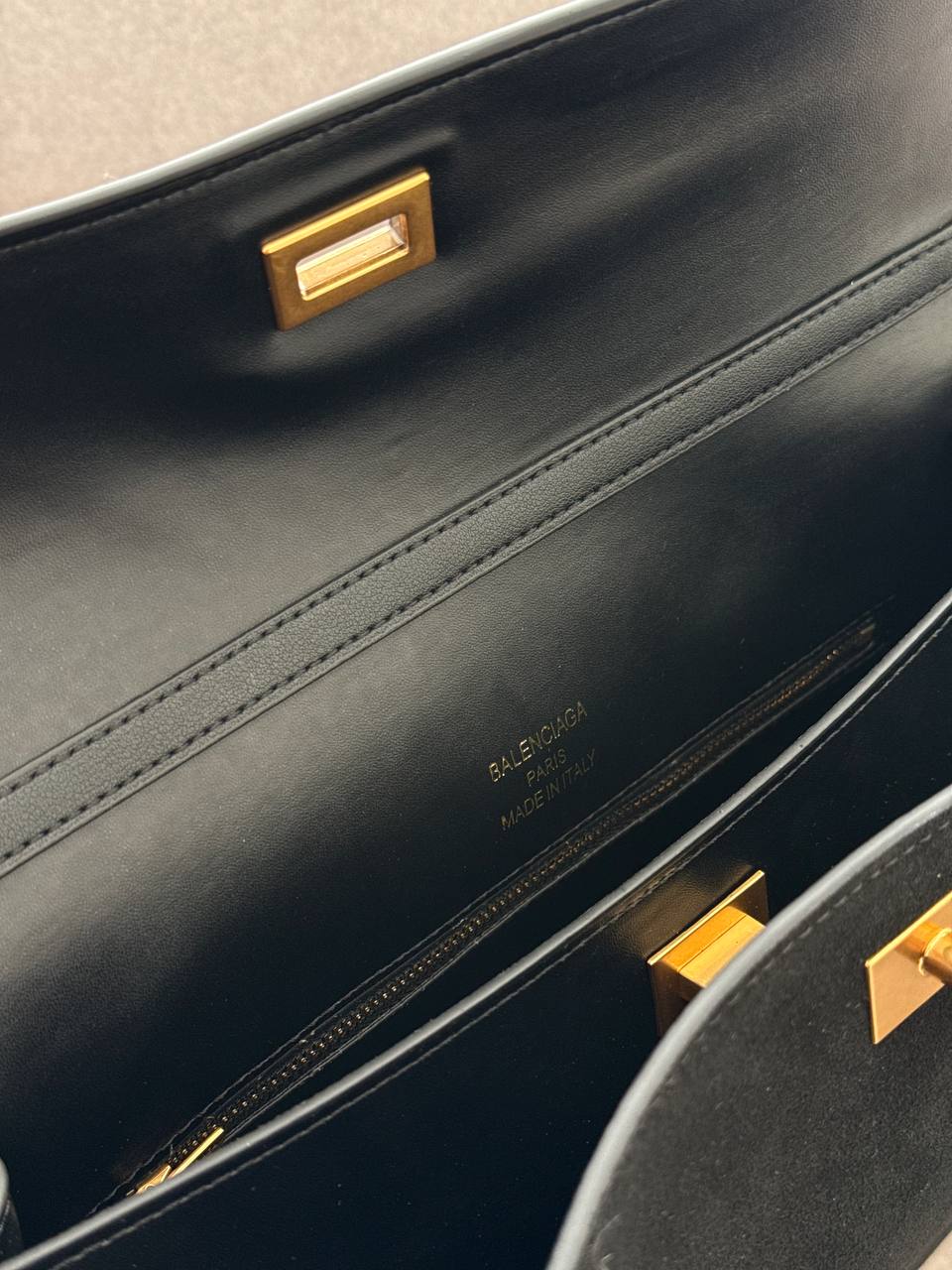 Balenciaga Rodeo Large Suede Black/Gold Hardware - 17