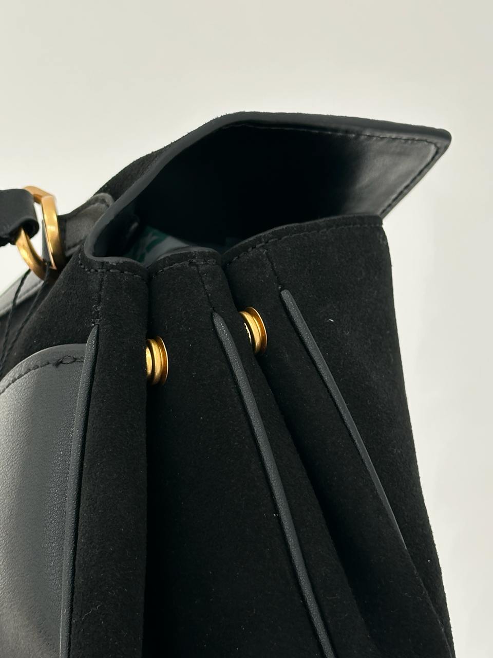 Balenciaga Rodeo Large Suede Black/Gold Hardware - 7