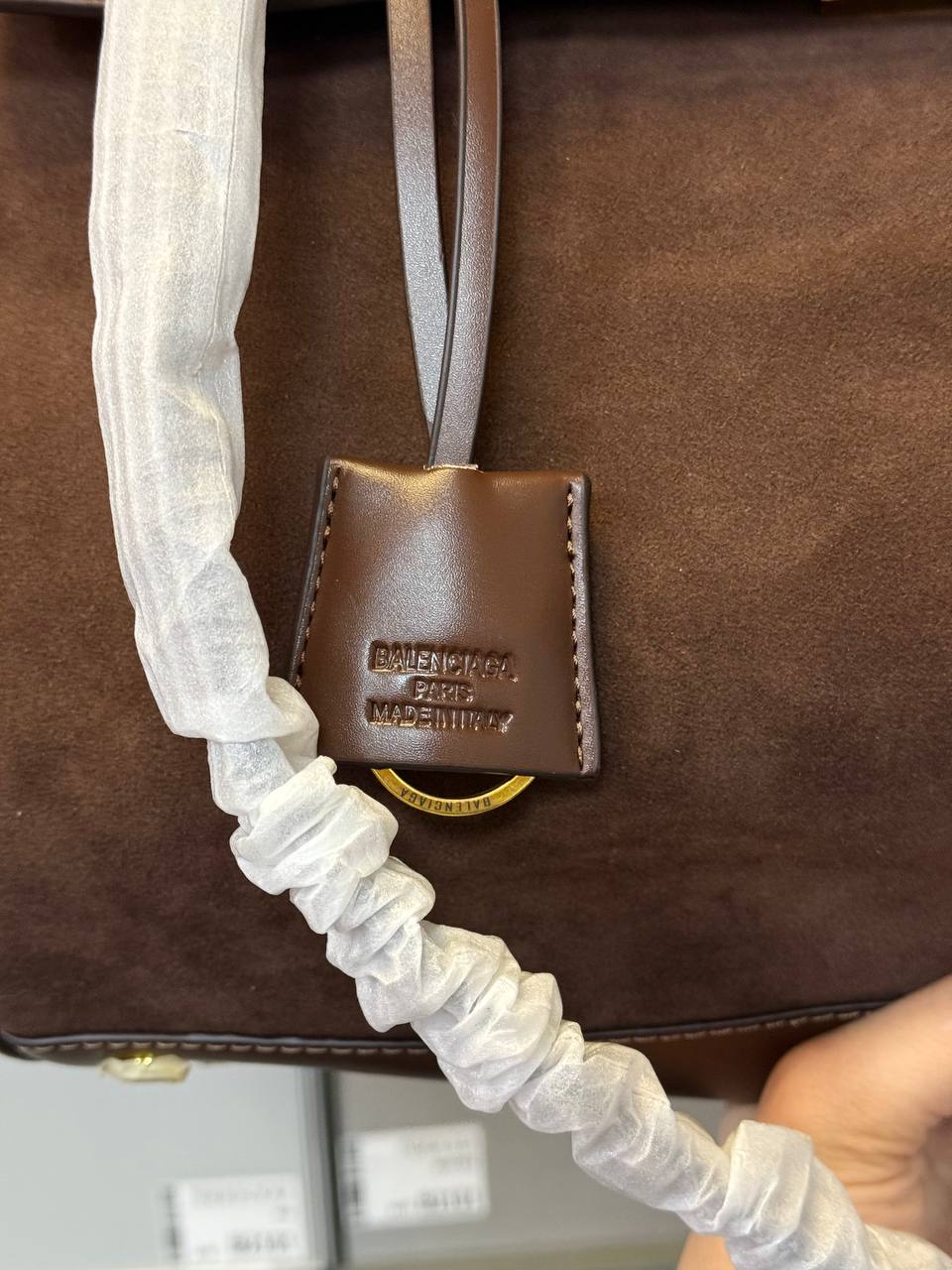 Balenciaga Rodeo Large Suede Brown/Gold Hardware - 5