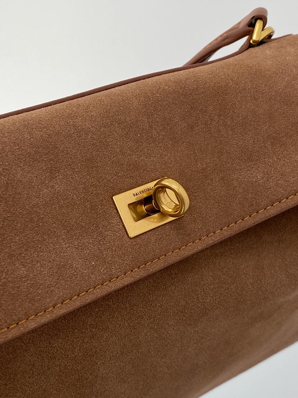 Balenciaga Rodeo Large Suede Brown/Gold Hardware - 8