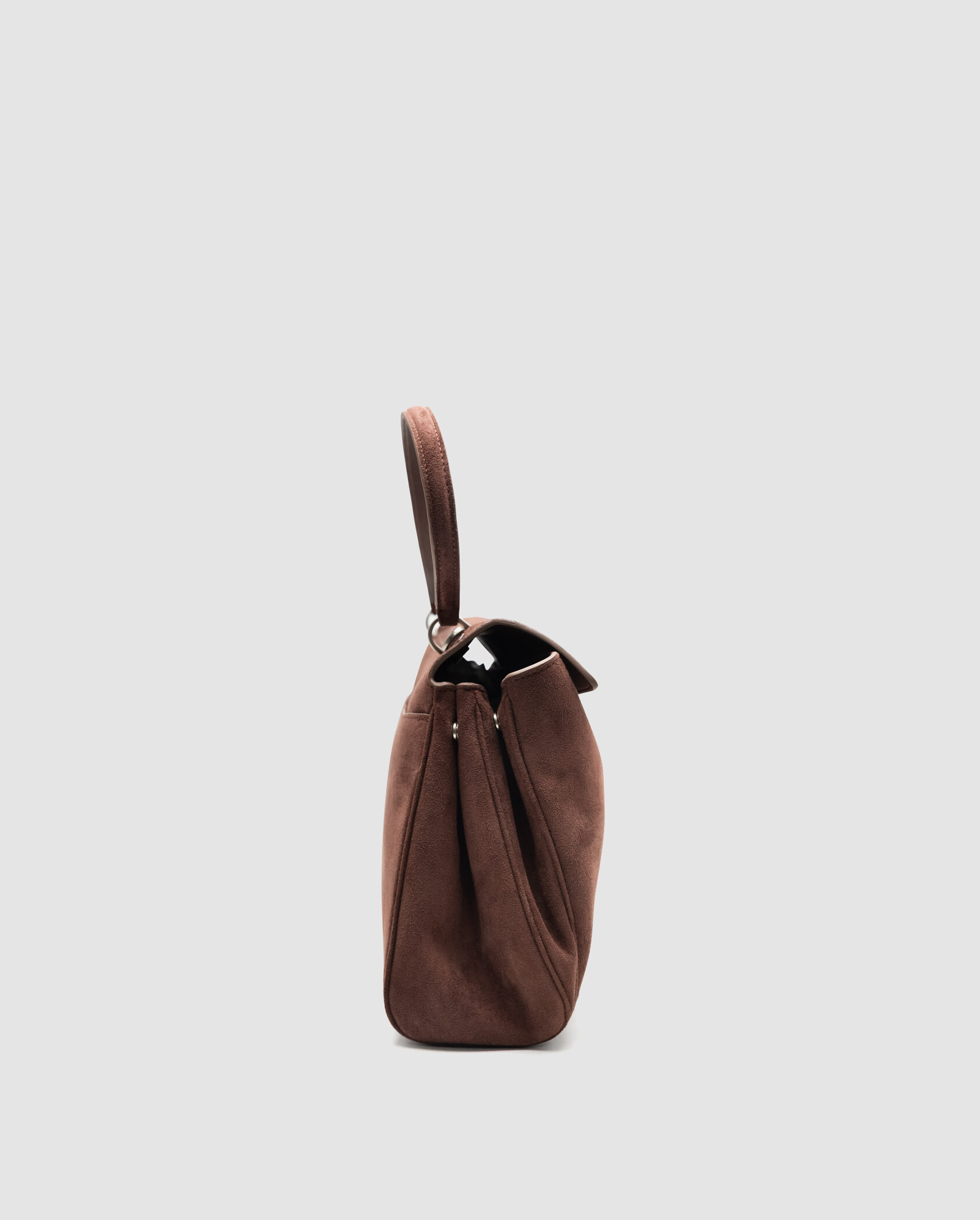 Balenciaga Rodeo Large Suede Brown/Silver Hardware - 28