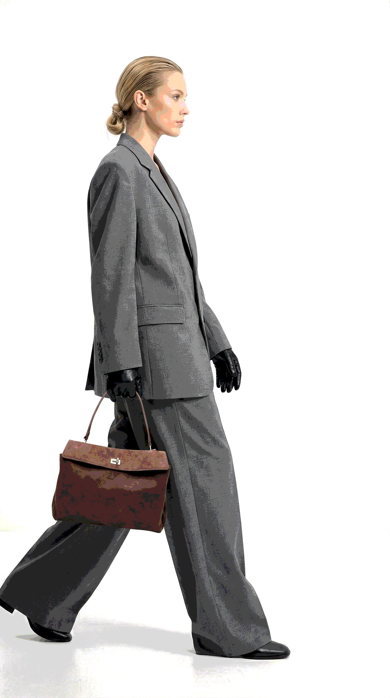 Balenciaga Rodeo Large Suede Brown/Silver Hardware - 3