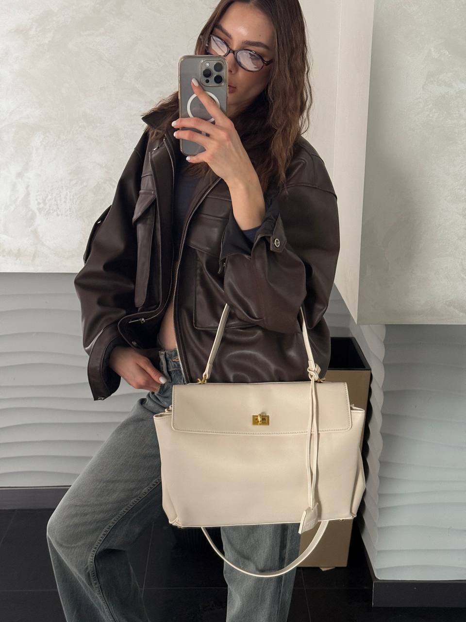 Balenciaga Rodeo Large White/Gold - 3