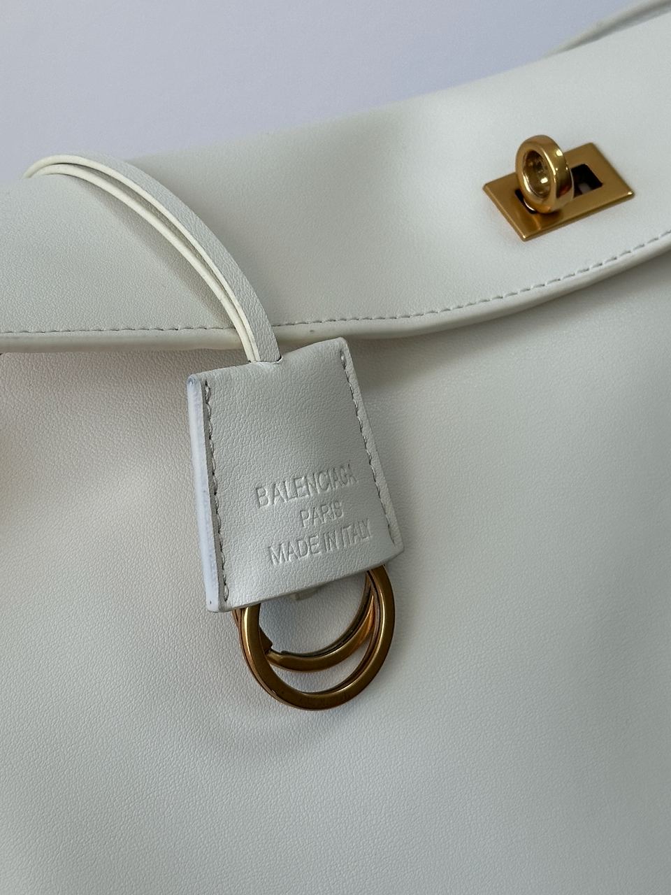 Balenciaga Rodeo Large White/Gold - 4