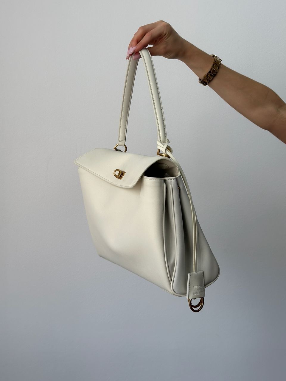 Balenciaga Rodeo Large White/Gold - 6