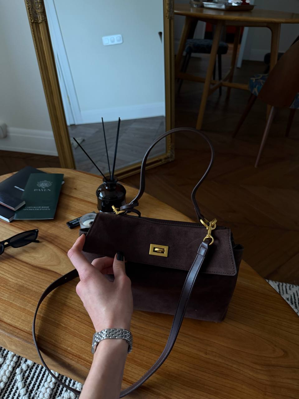 Balenciaga Rodeo Suede Brown/Gold - 7