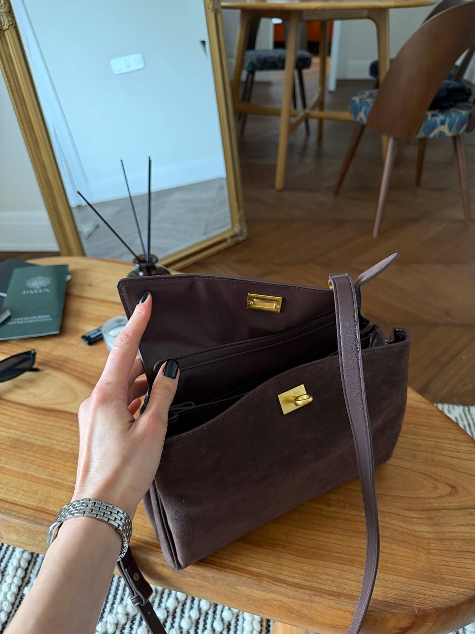 Balenciaga Rodeo Suede Brown/Gold - 9