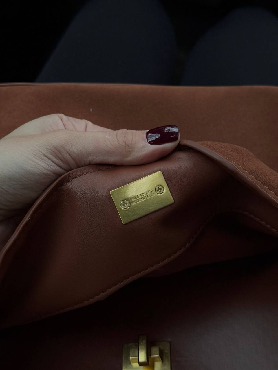 Balenciaga Rodeo Suede Brown/Gold - 7