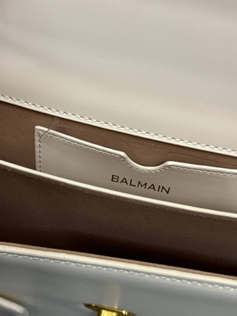 Balmain B-BAG Small White Leather - 4