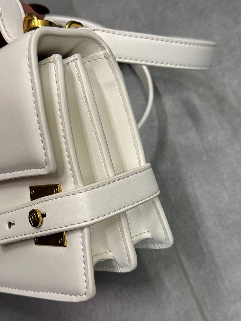 Balmain B-BAG Small White Leather - 7