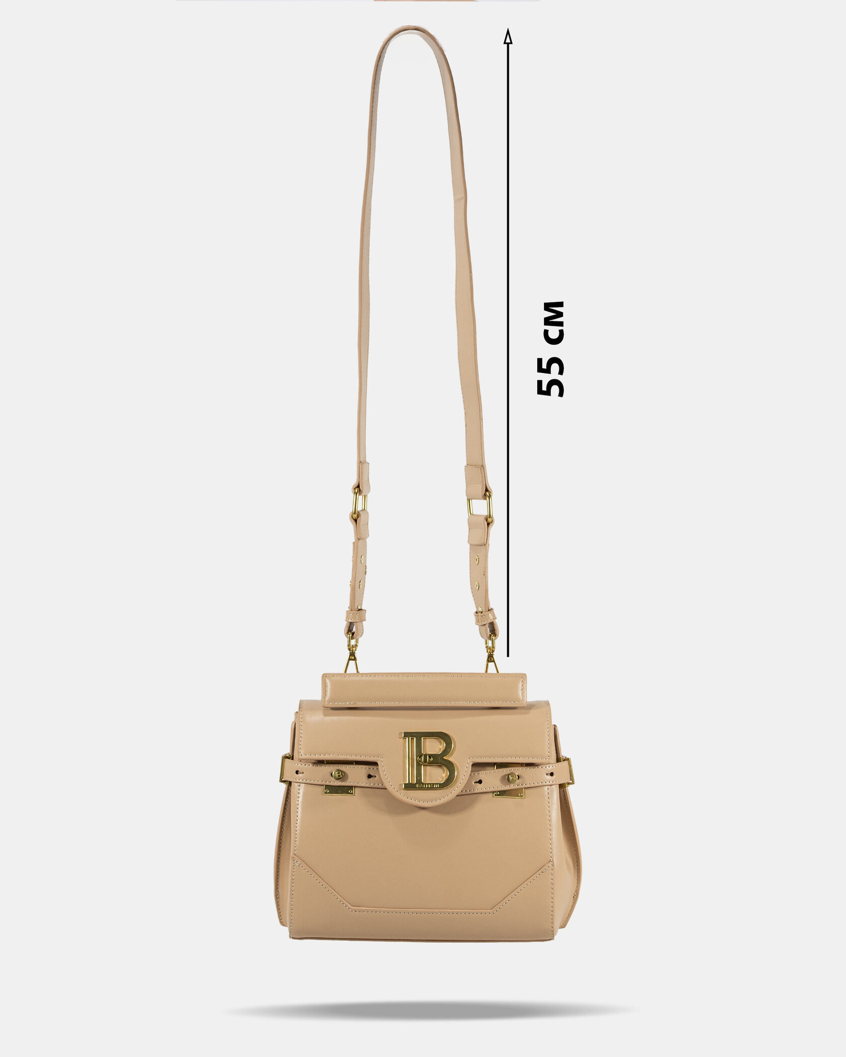 Balmain Beige B-Buzz 23 tote bag - 4