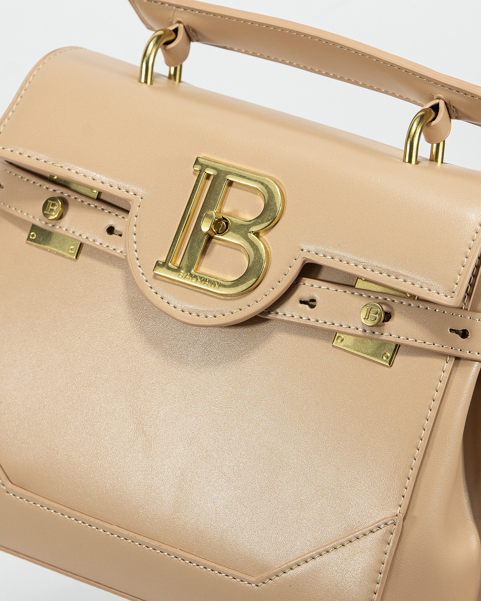 Balmain Beige B-Buzz 23 tote bag - 6