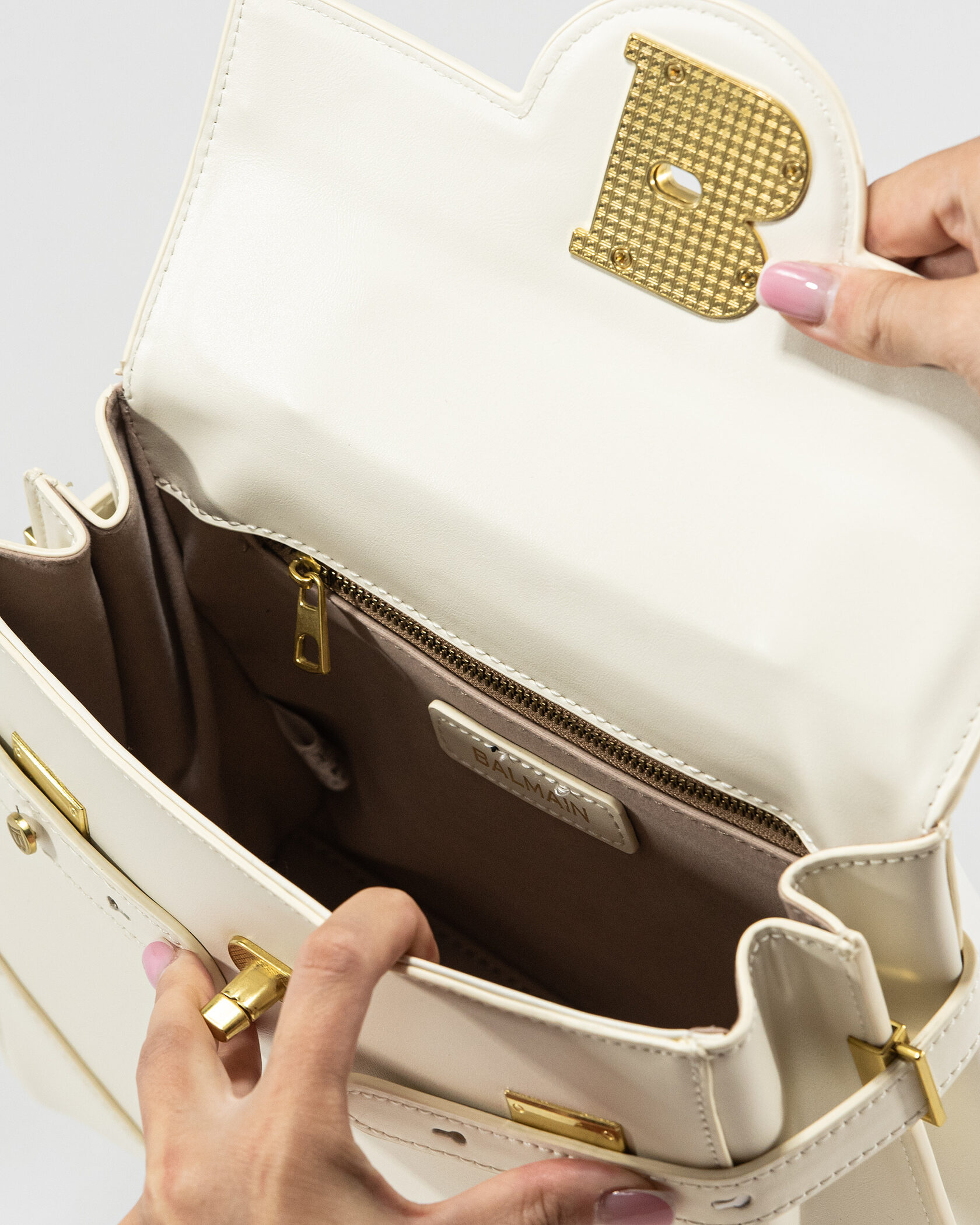 Balmain White B-Buzz 23 tote bag - 12