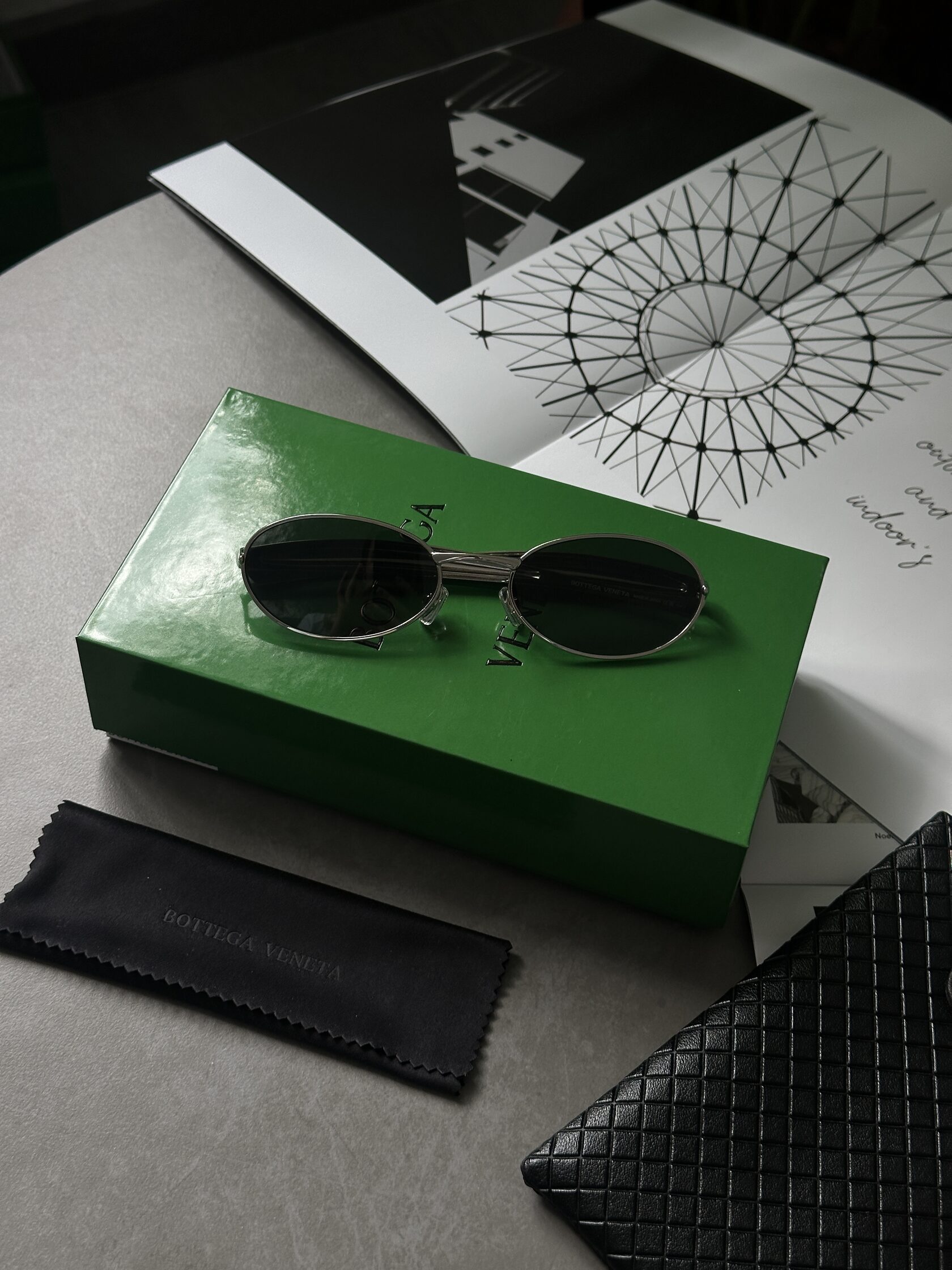 Bottega Veneta Black/Silver BV1386S 001 - 2