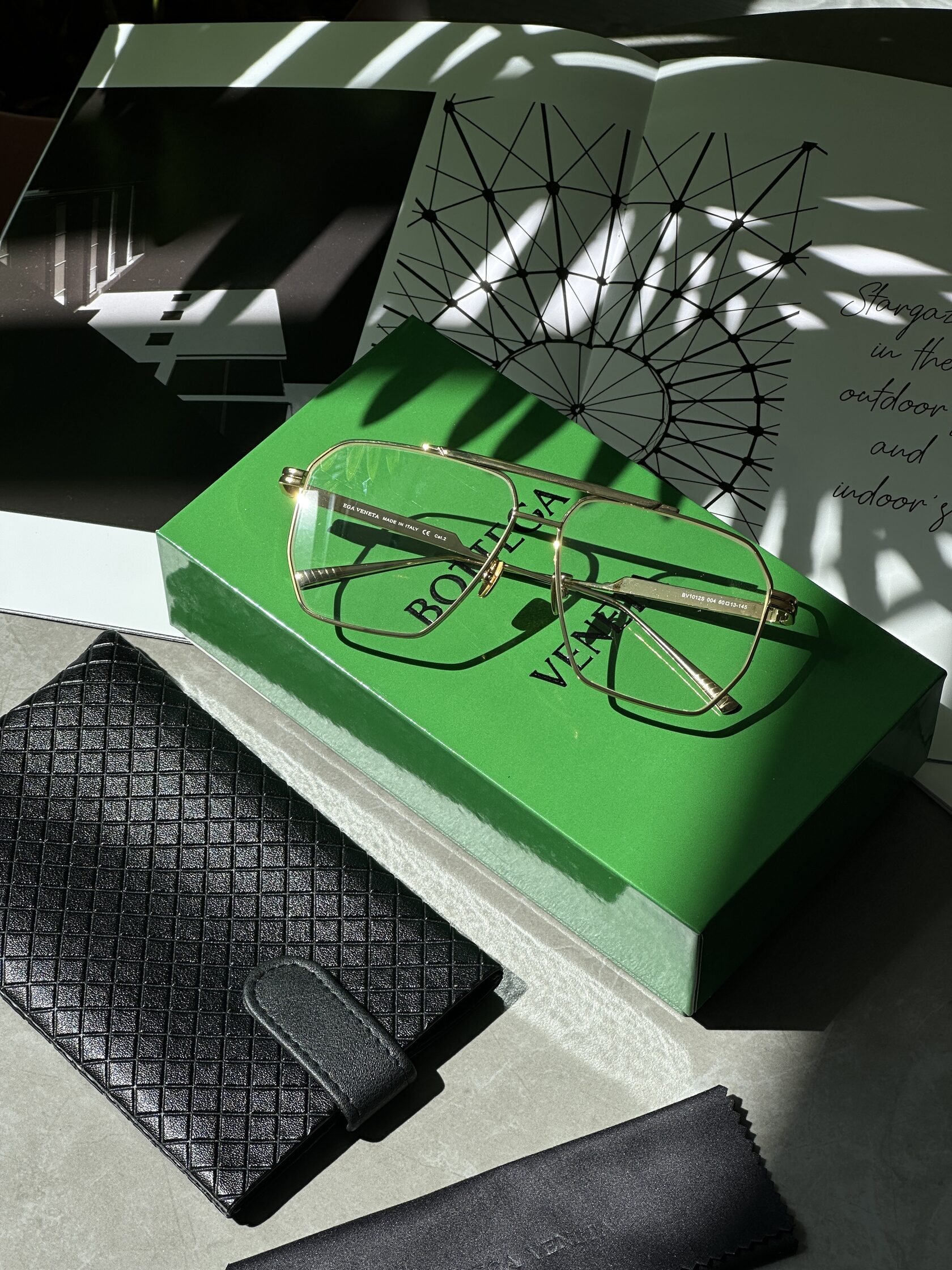 Bottega Veneta Clear/Gold BV1012S 004 - 2