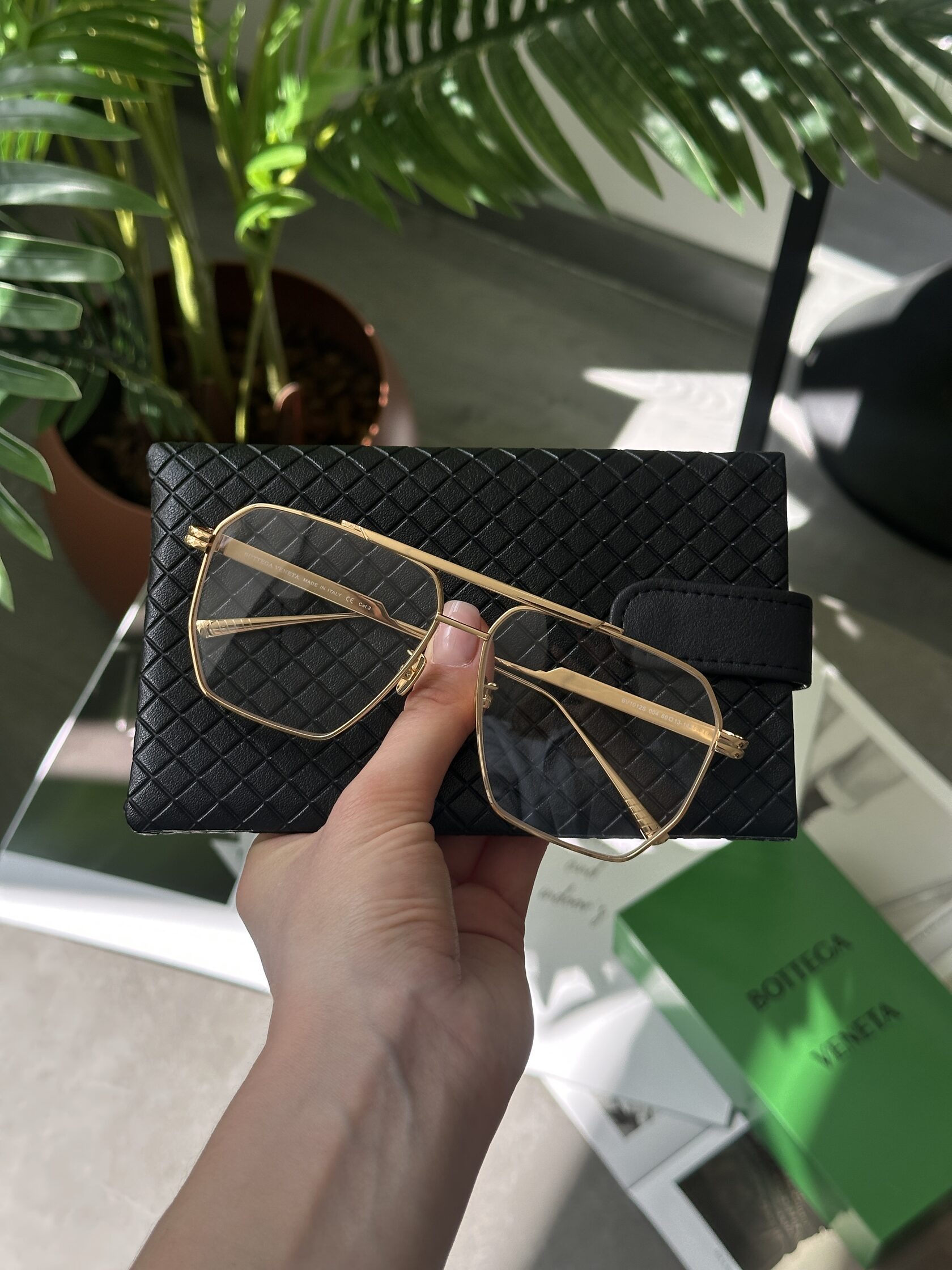 Bottega Veneta Clear/Gold BV1012S 004 - 3