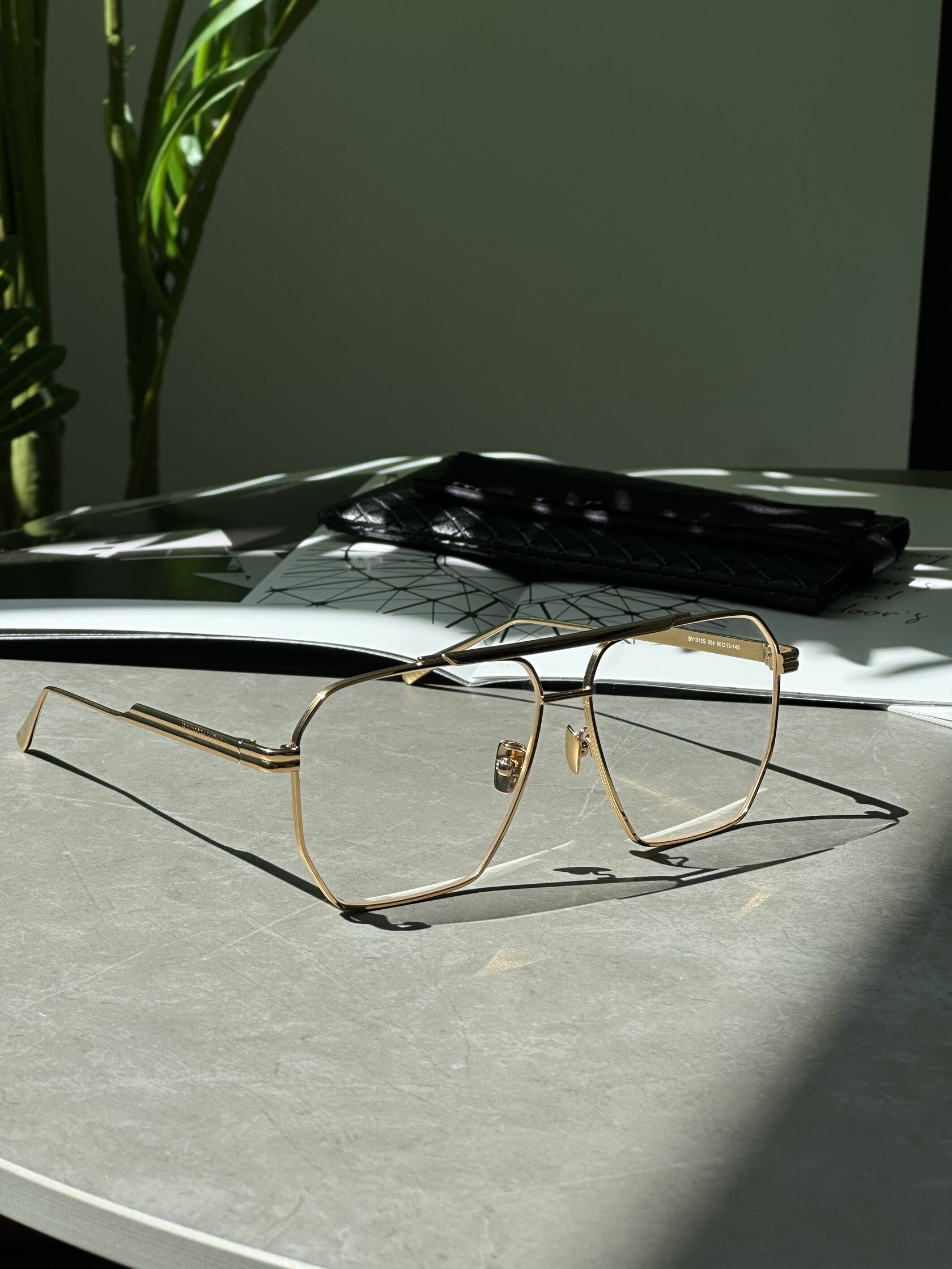 Bottega Veneta Clear/Gold BV1012S 004 - 9