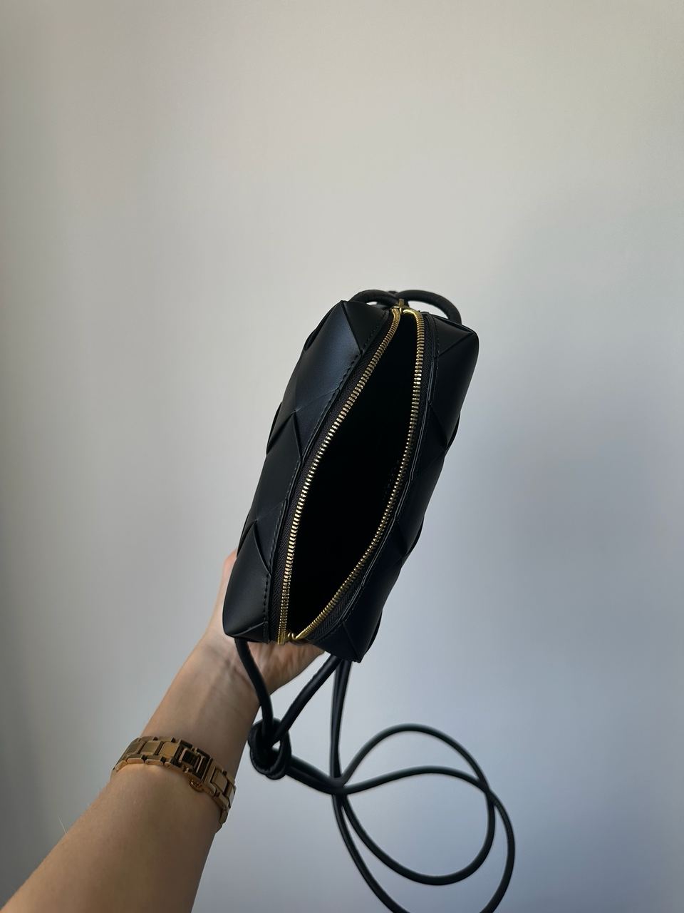 Bottega Veneta Mini Camera Bag 'Black/Gold' - 13