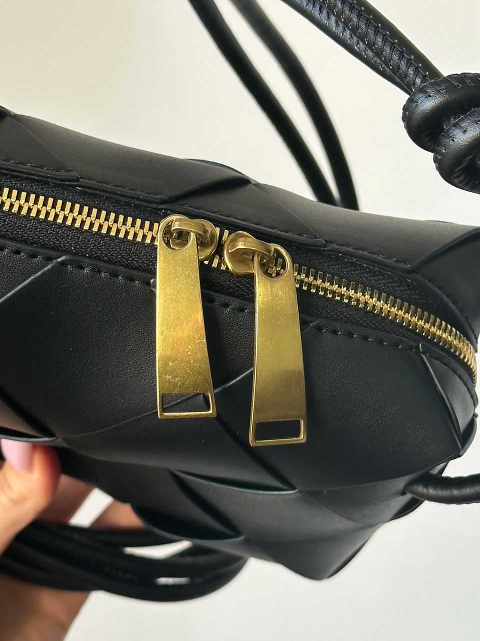 Bottega Veneta Mini Camera Bag 'Black/Gold' - 9