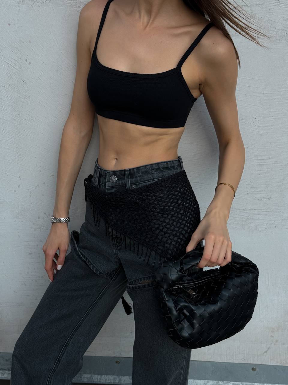 Bottega Veneta Nappa Intrecciato Mini Jodie Black - 3