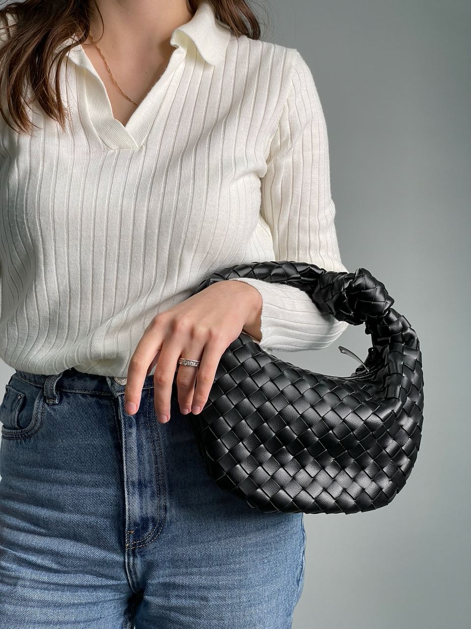Bottega Veneta Nappa Intrecciato Mini Jodie Black - 10