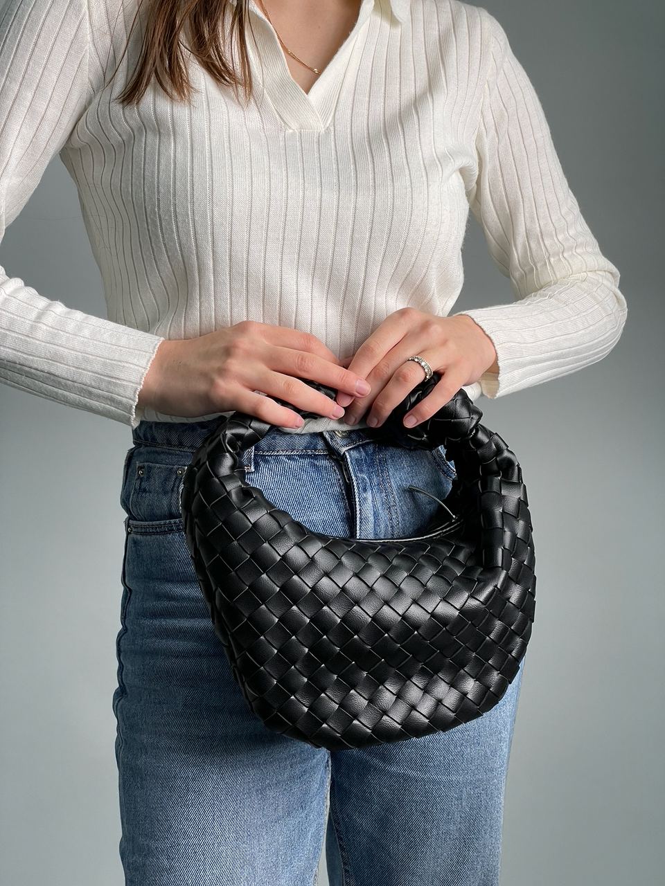 Bottega Veneta Nappa Intrecciato Mini Jodie Black - 11