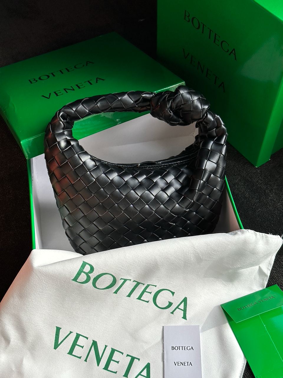 Bottega Veneta Nappa Intrecciato Mini Jodie Black - 2