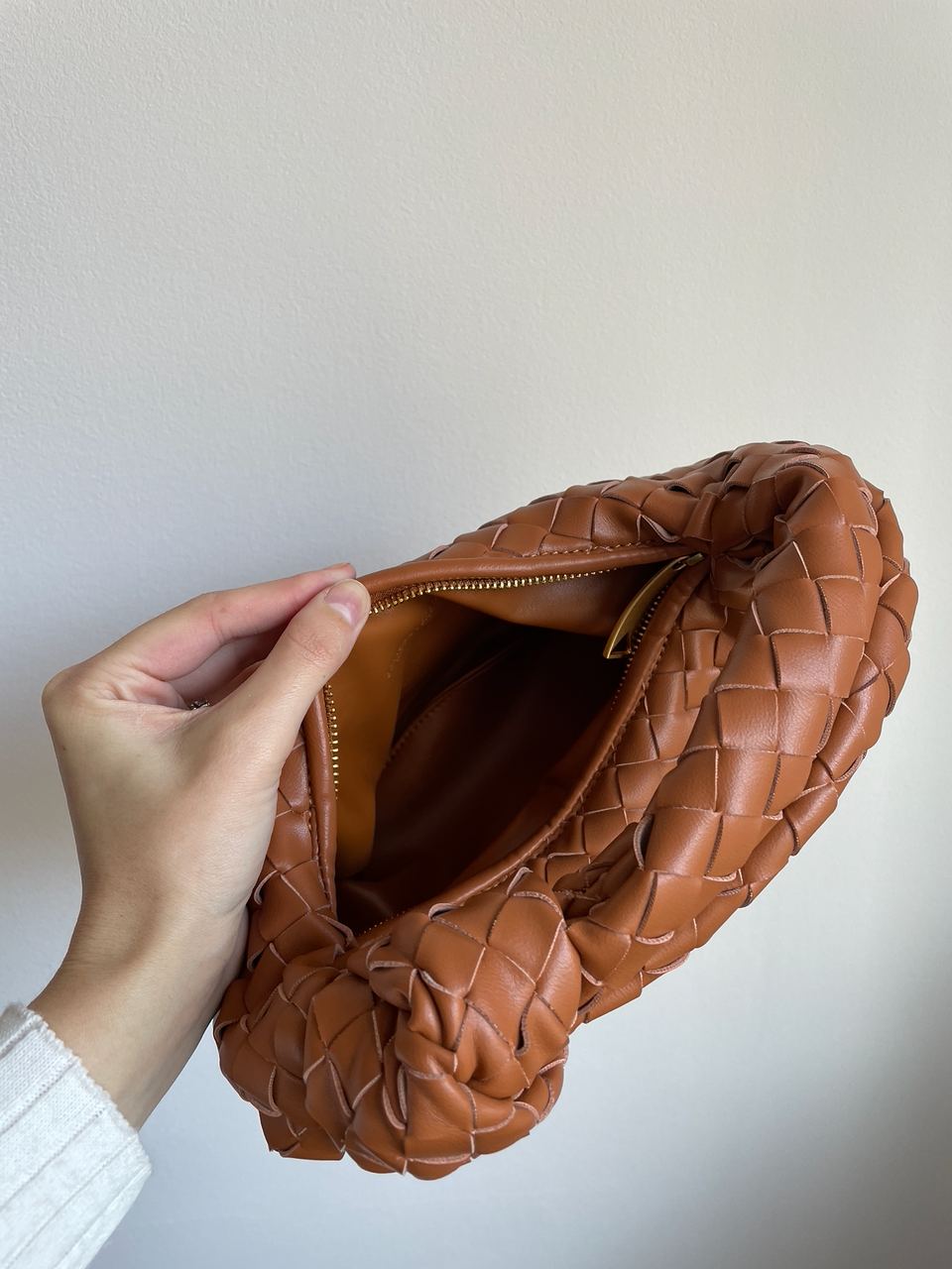 Bottega Veneta Nappa Intrecciato Mini Jodie Caramel - 25