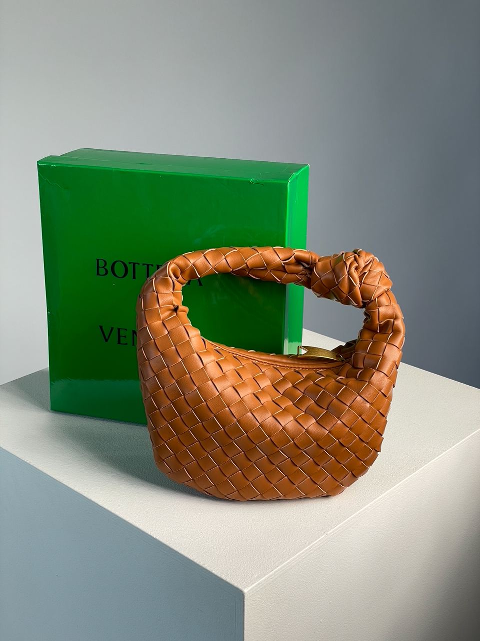 Bottega Veneta Nappa Intrecciato Mini Jodie Caramel - 3