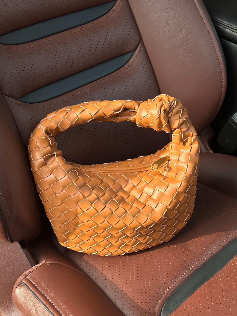 Bottega Veneta Nappa Intrecciato Mini Jodie Caramel - 4