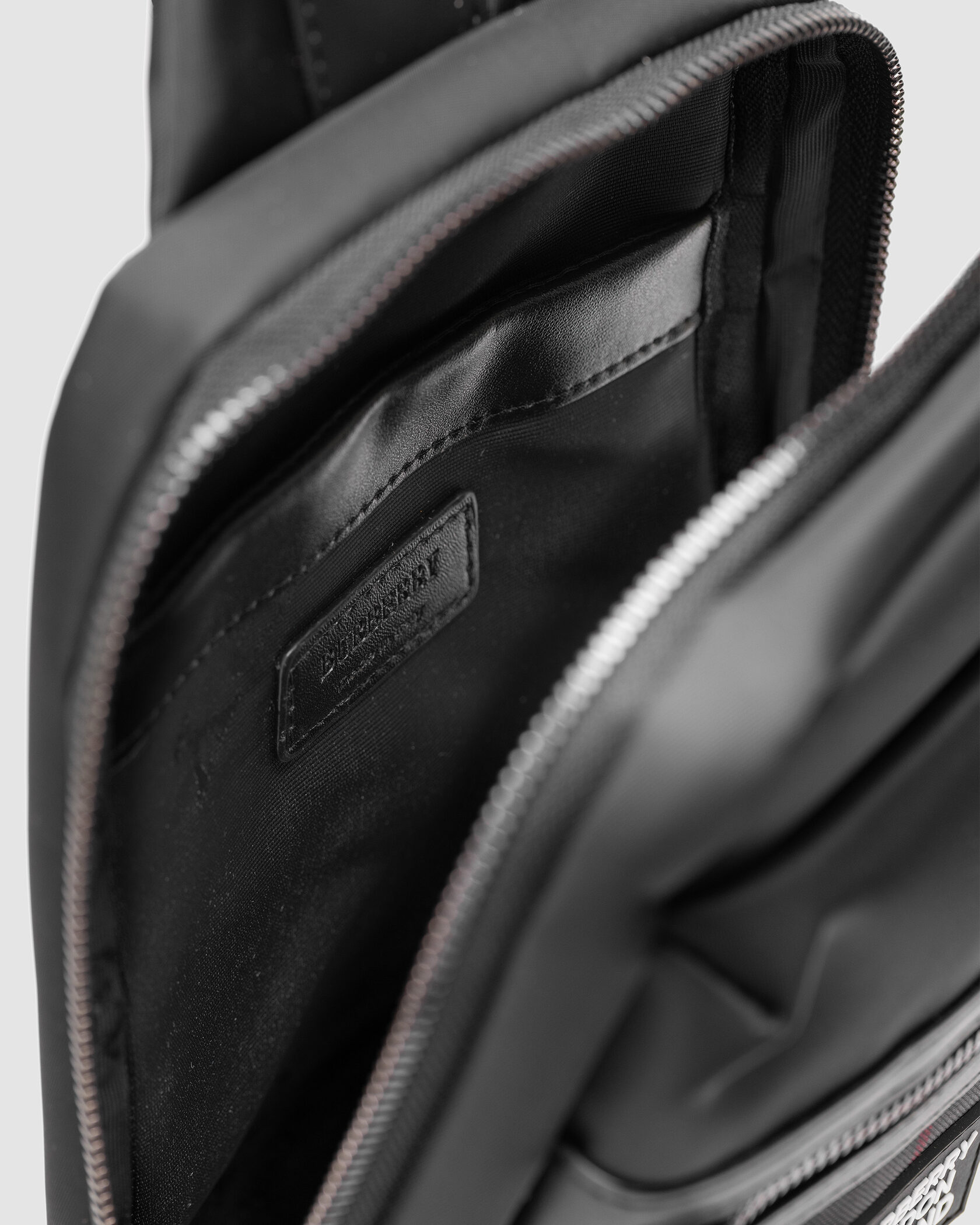 Burberry Black/Grey Canvas Nylon Crossbody Bag - 11