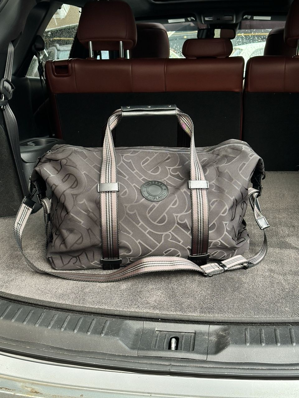 Burberry Black Monogram Recycled Polyester Jacquard Holdall - 3