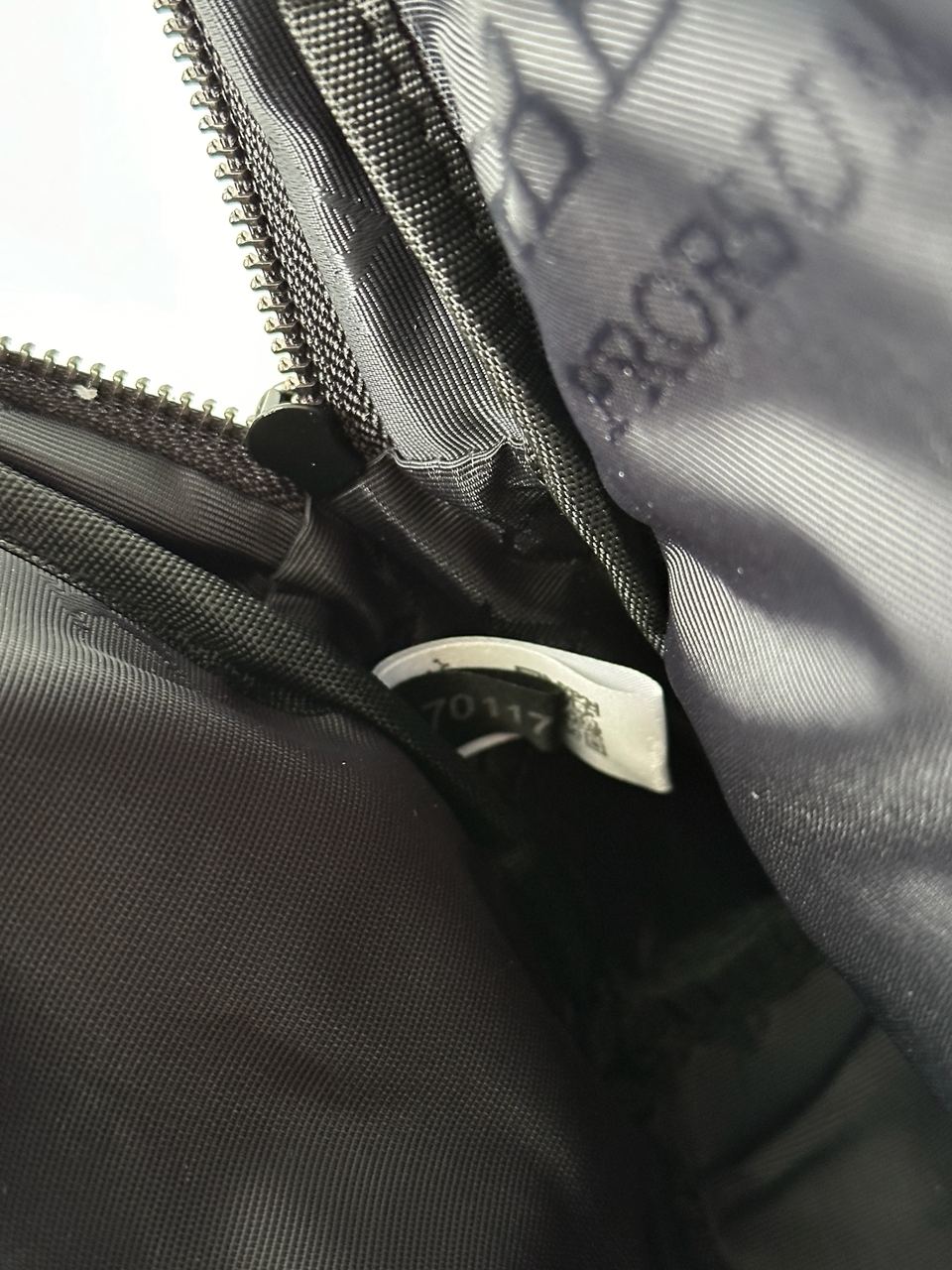 Burberry Black/Mustard Canvas Nylon Crossbody Bag - 14