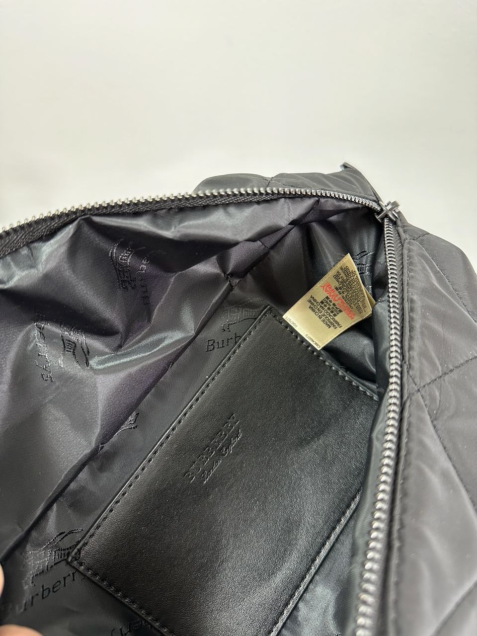 Burberry Black Quilted Fabric Medium Sonny Belt Bag - 14