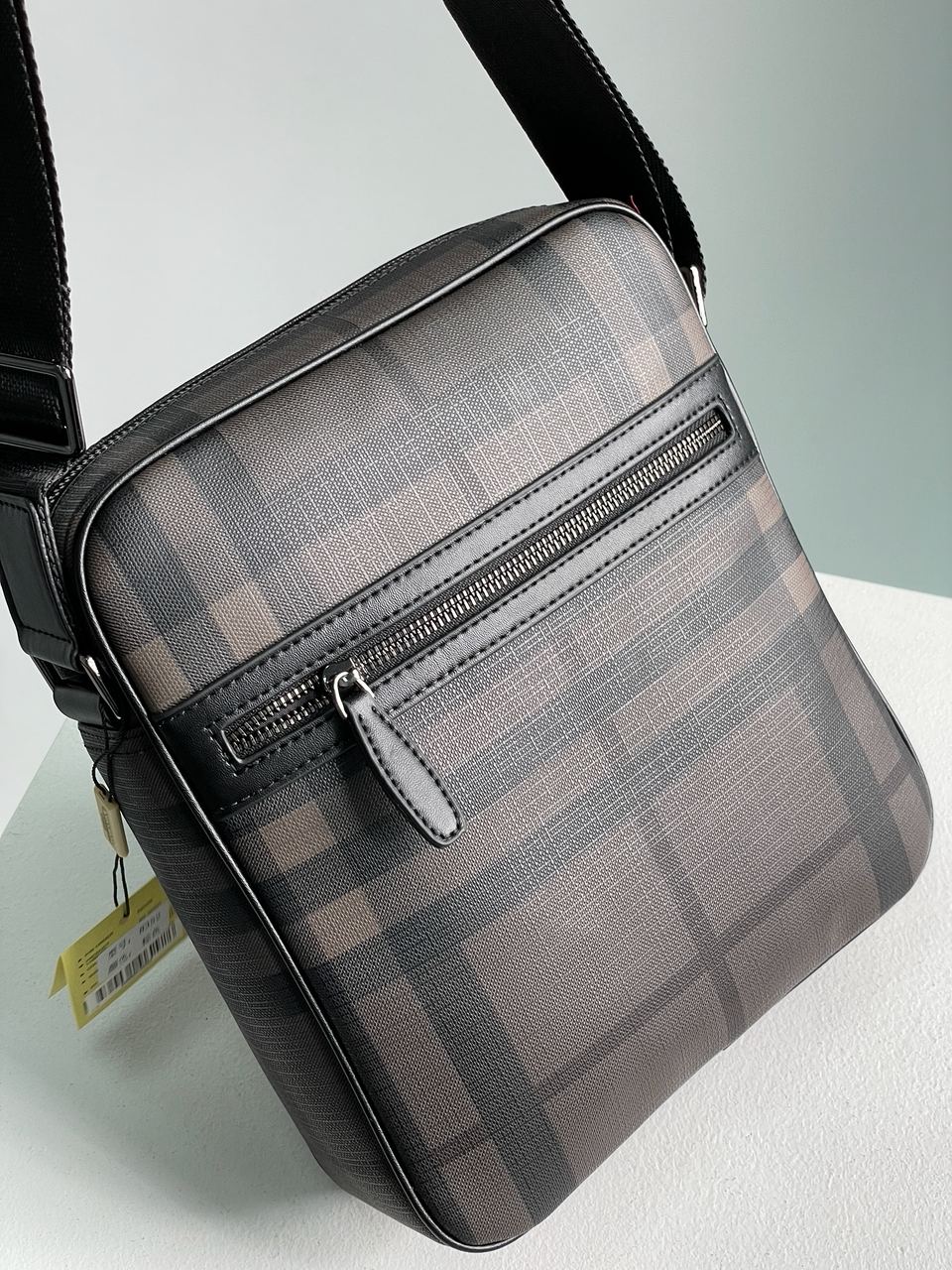 Burberry Large Messenger Bag Men Crossbody Shoulder Bag Brown - 12