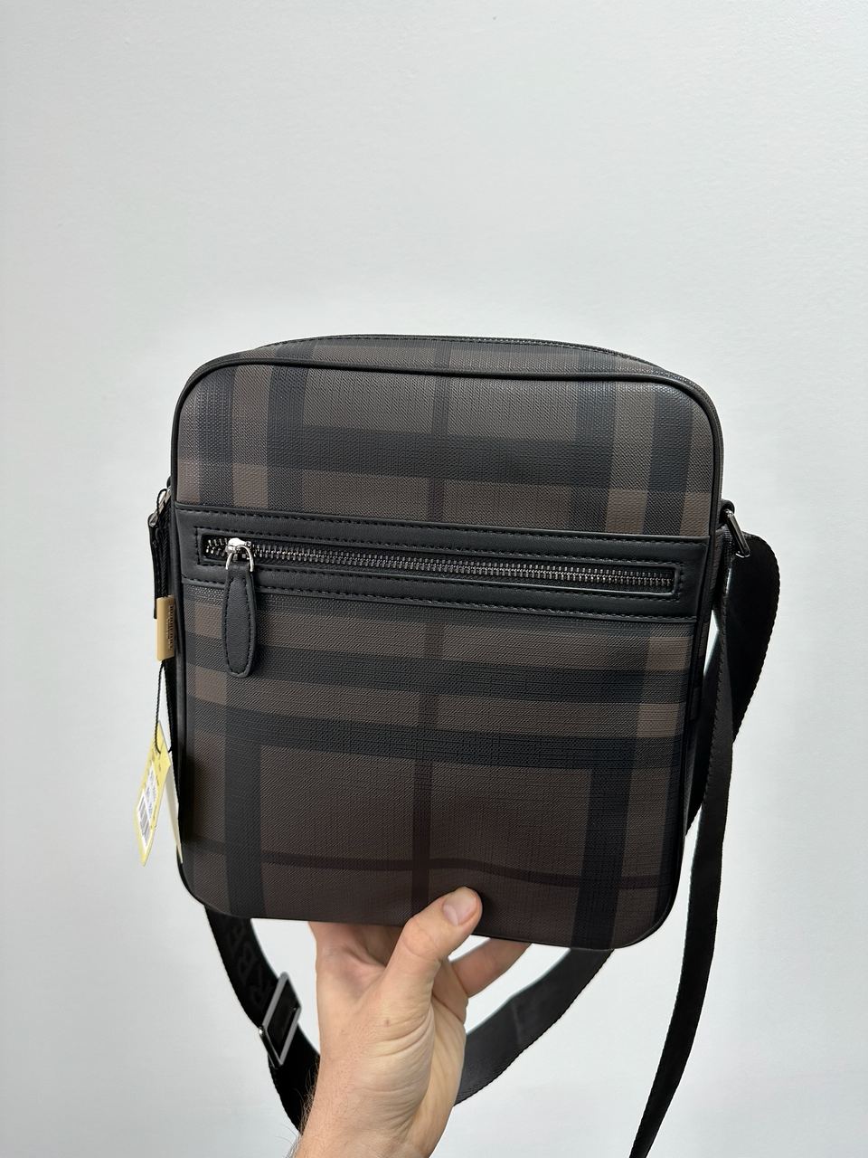 Burberry Large Messenger Bag Men Crossbody Shoulder Bag Brown - 13