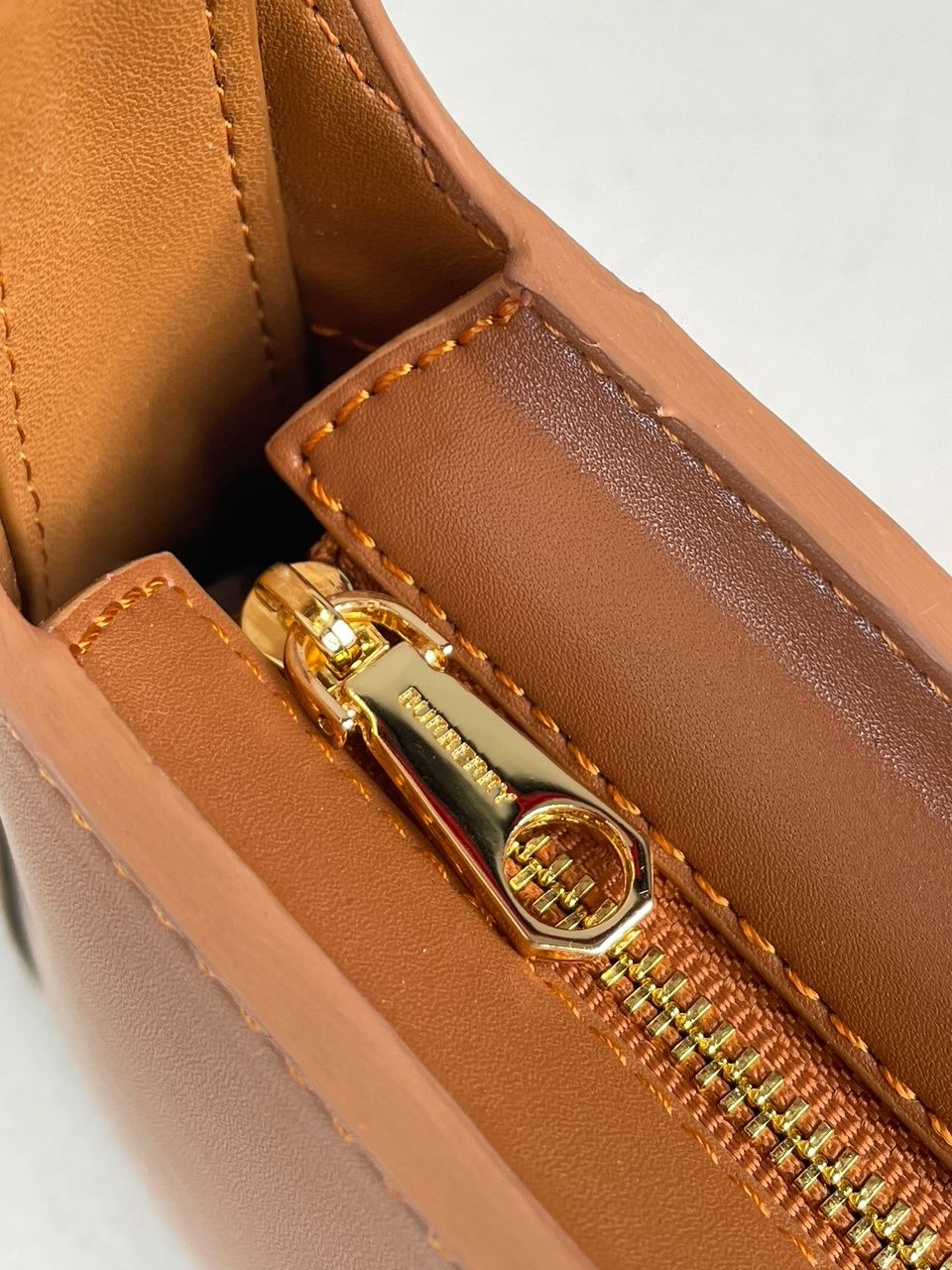 Burberry Leather TB Shoulder Bag "Brown" - 22