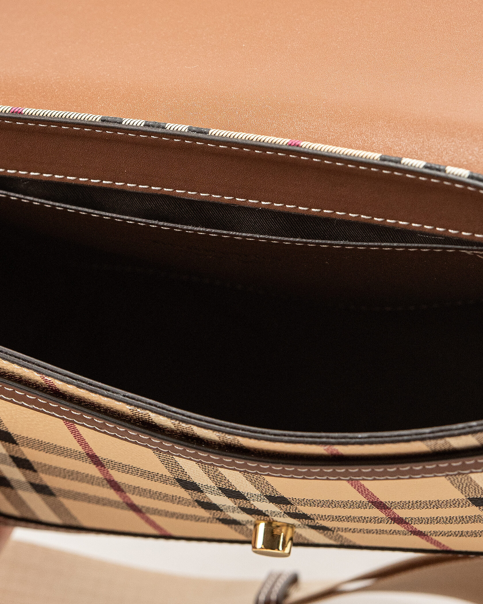 Burberry Leather Vintage Check Note Cross-Body Bag - 16